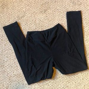 LuLaRoe Tween Leggings, Solid Black